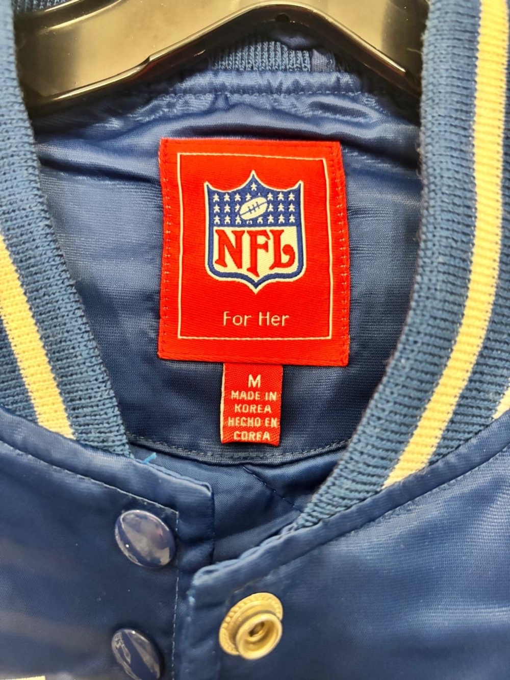 NFL For Her Super Bowl XXIX Women’s Satin Varsity Jacket Size M - #A06 - Picture 6 of 8